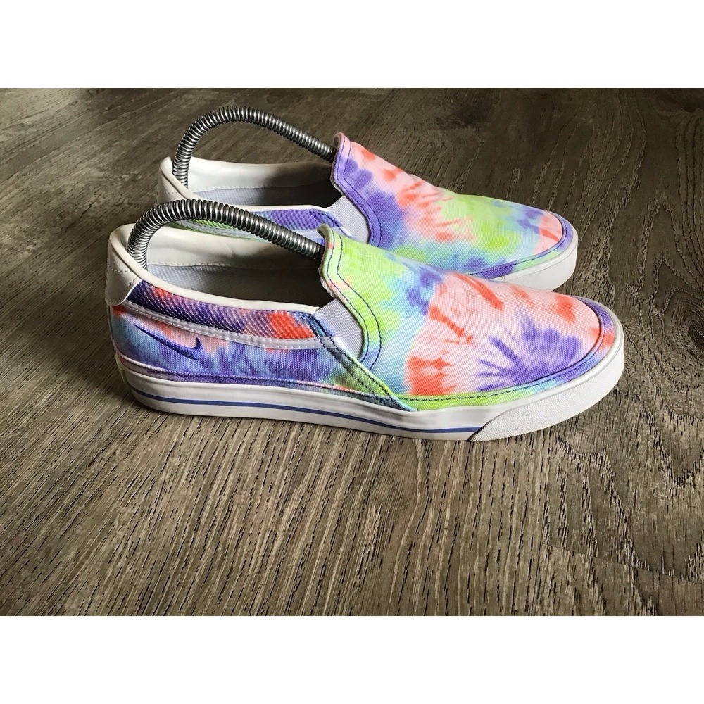 Nike Womens Size 9 Court Legacy Slip On Sneakers Tie Dye Multicolored CZ1752-900
